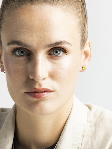Boucles d'oreilles 'Konir' Luxenter en jaune : devant