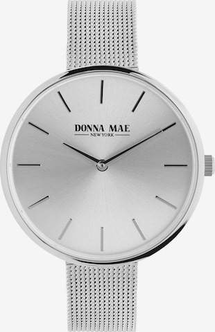 Lucardi Analog Watch 'Masche' in Silver: front