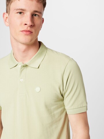 KnowledgeCotton Apparel Poloshirt 'ROWAN' (GOTS) in Grün