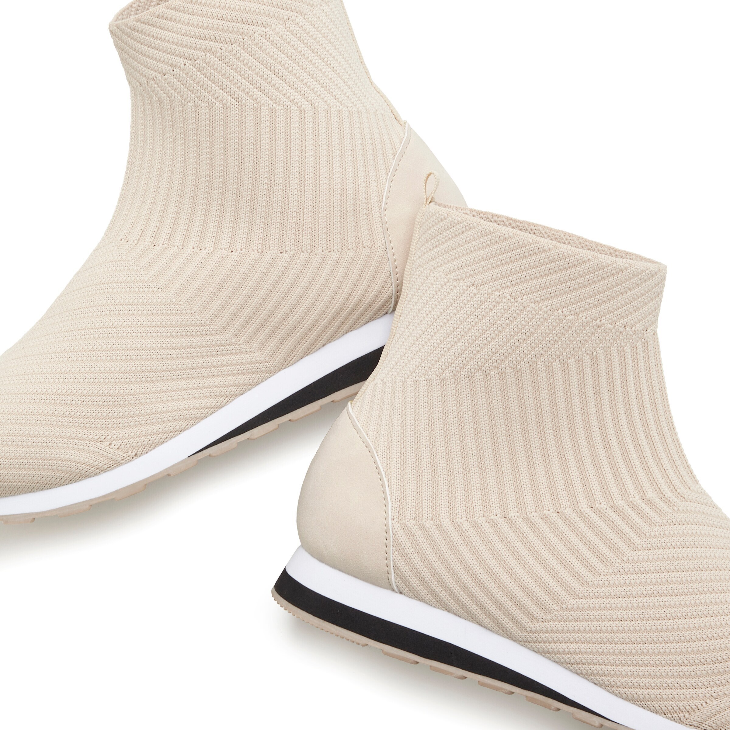 VIVANCE High-Top Sneakers in Beige