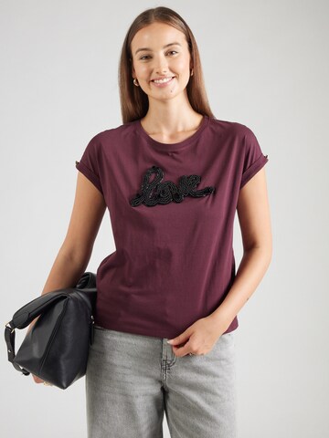 Cartoon - Camiseta en lila: frente