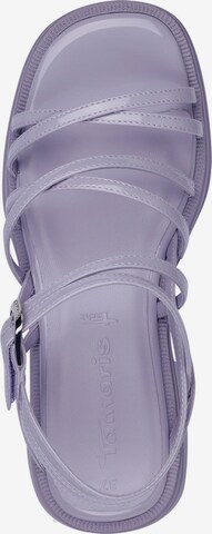 TAMARIS Páskové sandály – fialová