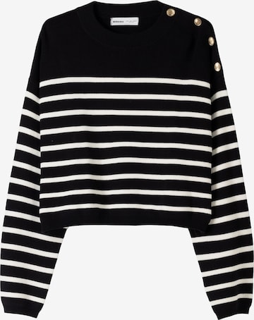 Bershka Svetr – černá: přední strana