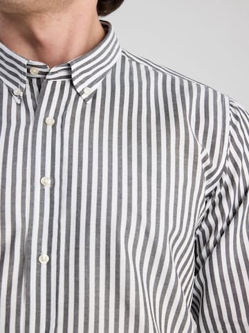 D’S Damat Regular fit Overhemd in Zwart: voorkant