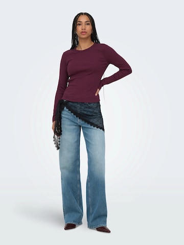 ONLY Shirt 'ONLVAL' in Lila