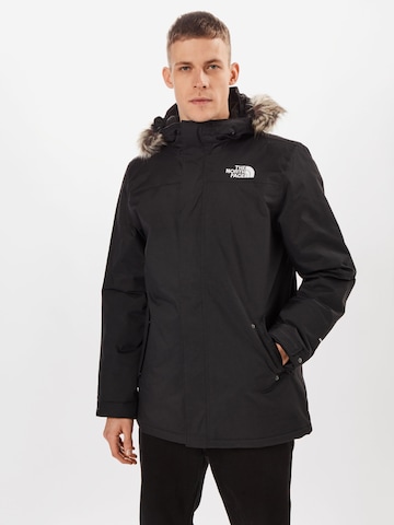 THE NORTH FACE Klasický střih Zimní bunda 'Zaneck' – černá: přední strana