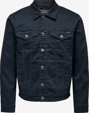 Only & Sons Between-season jacket 'COIN' in Blue: front