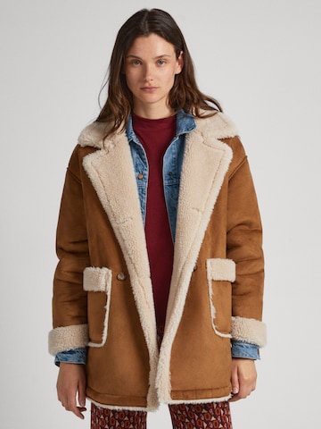 Manteau d’hiver 'ROSE ' Pepe Jeans en marron : devant