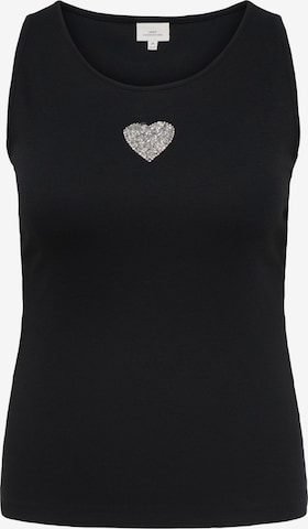 Top 'CARIRIS' di ONLY Carmakoma in nero: frontale
