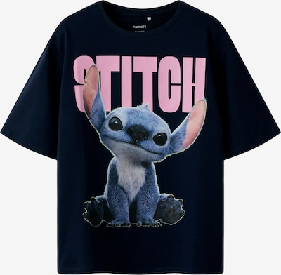 Marškinėliai 'NKFNIBUS STITCH' iš NAME IT, spalva – mėlyna / tamsiai mėlyna / rožių spalva, Prekių apžvalga
