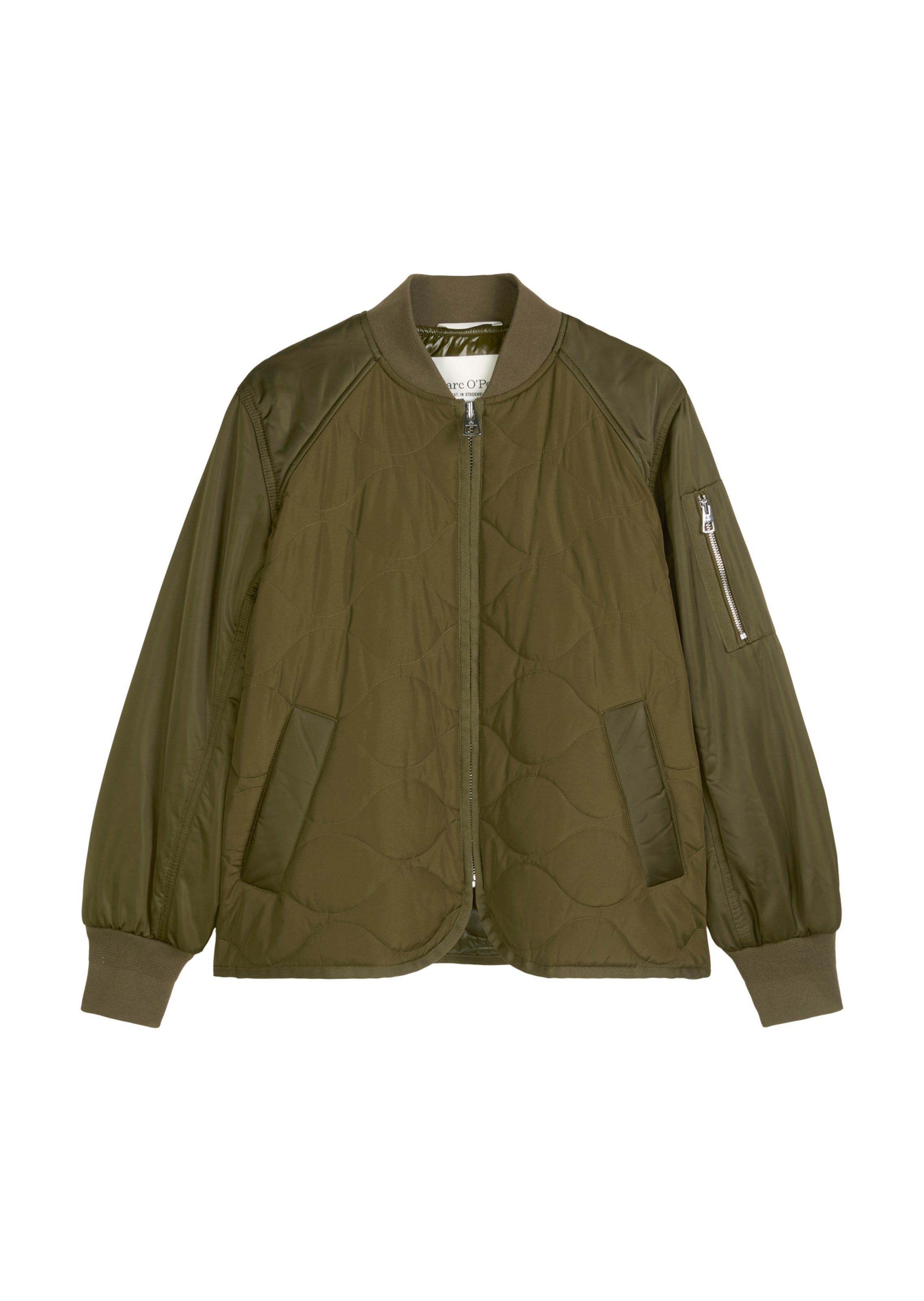 Veste mi-saison Marc O'Polo en vert : devant