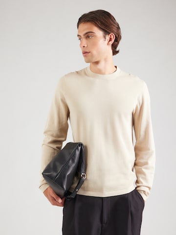 Pull-over 'SLHRAVI' SELECTED en beige : devant