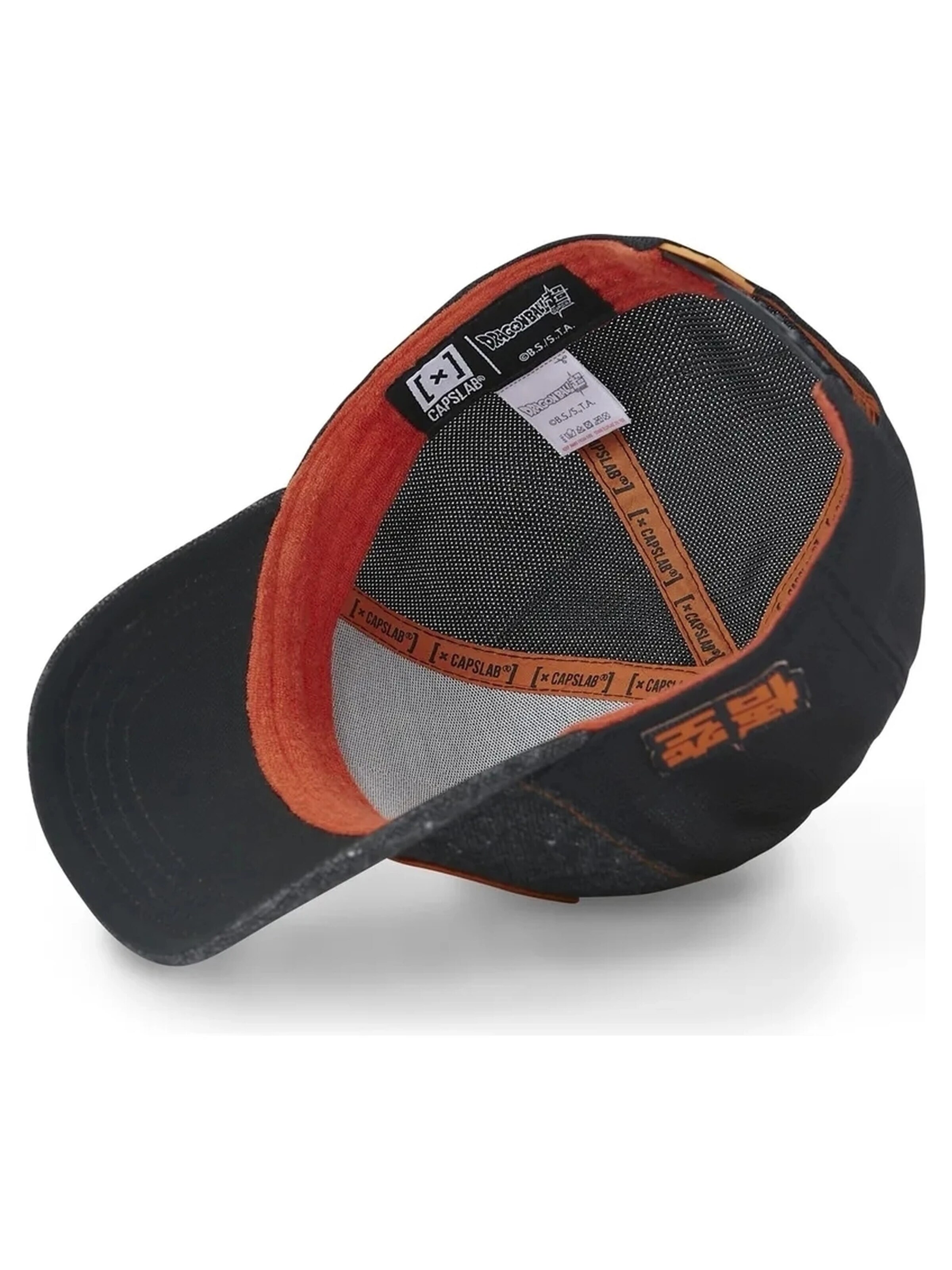 Capslab - Gorra 'Gorra capslab negra jaspeada goku sig trucker cap' en negro