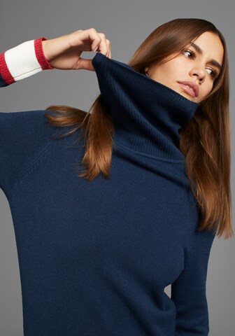 HECHTER PARIS Strickkleid in Blau