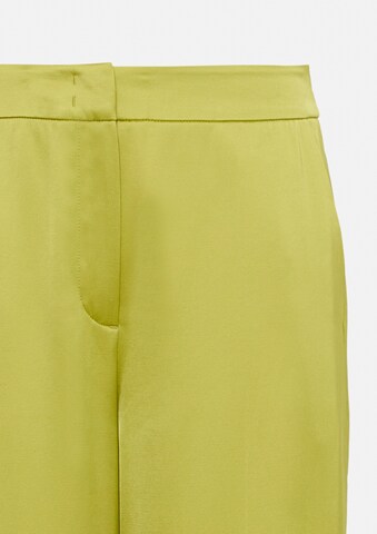 Wide Leg Pantalon à plis COMMA en vert