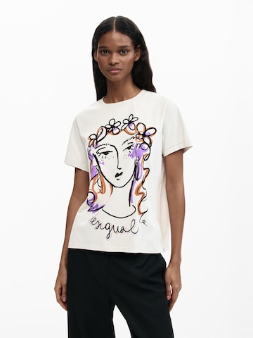 Maglietta di Desigual in bianco: frontale