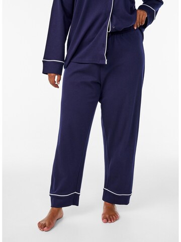 Zizzi Пижамные штаны 'Tanji' в Синий: спереди