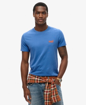 T-Shirt 'Essential' Superdry en bleu