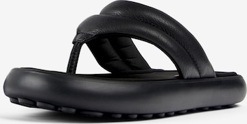 CAMPER T-Bar Sandals 'Pelotas Flota' in Black: front