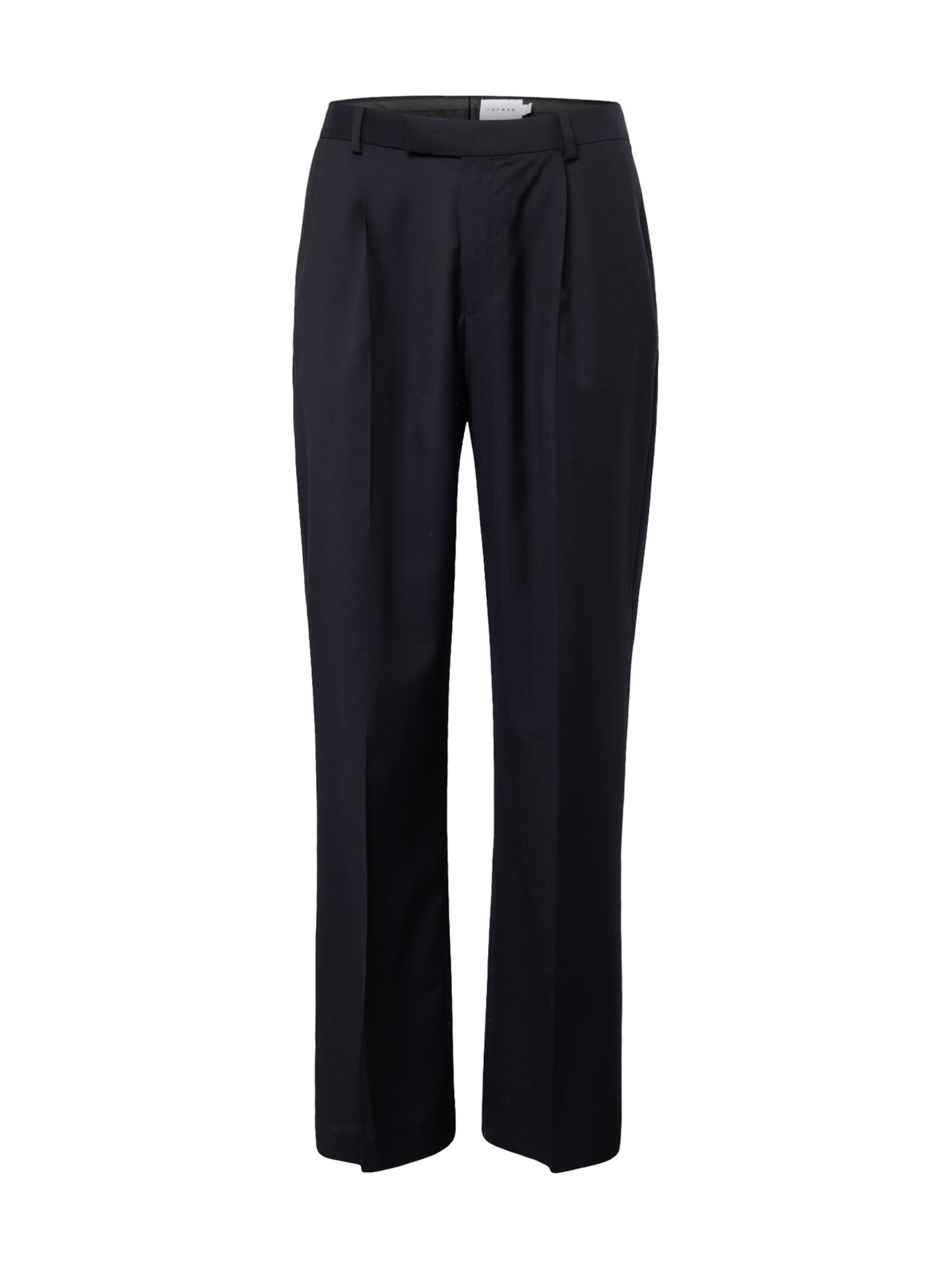 TOPMAN Loosefit Bukser med lægfolder i blå: forside