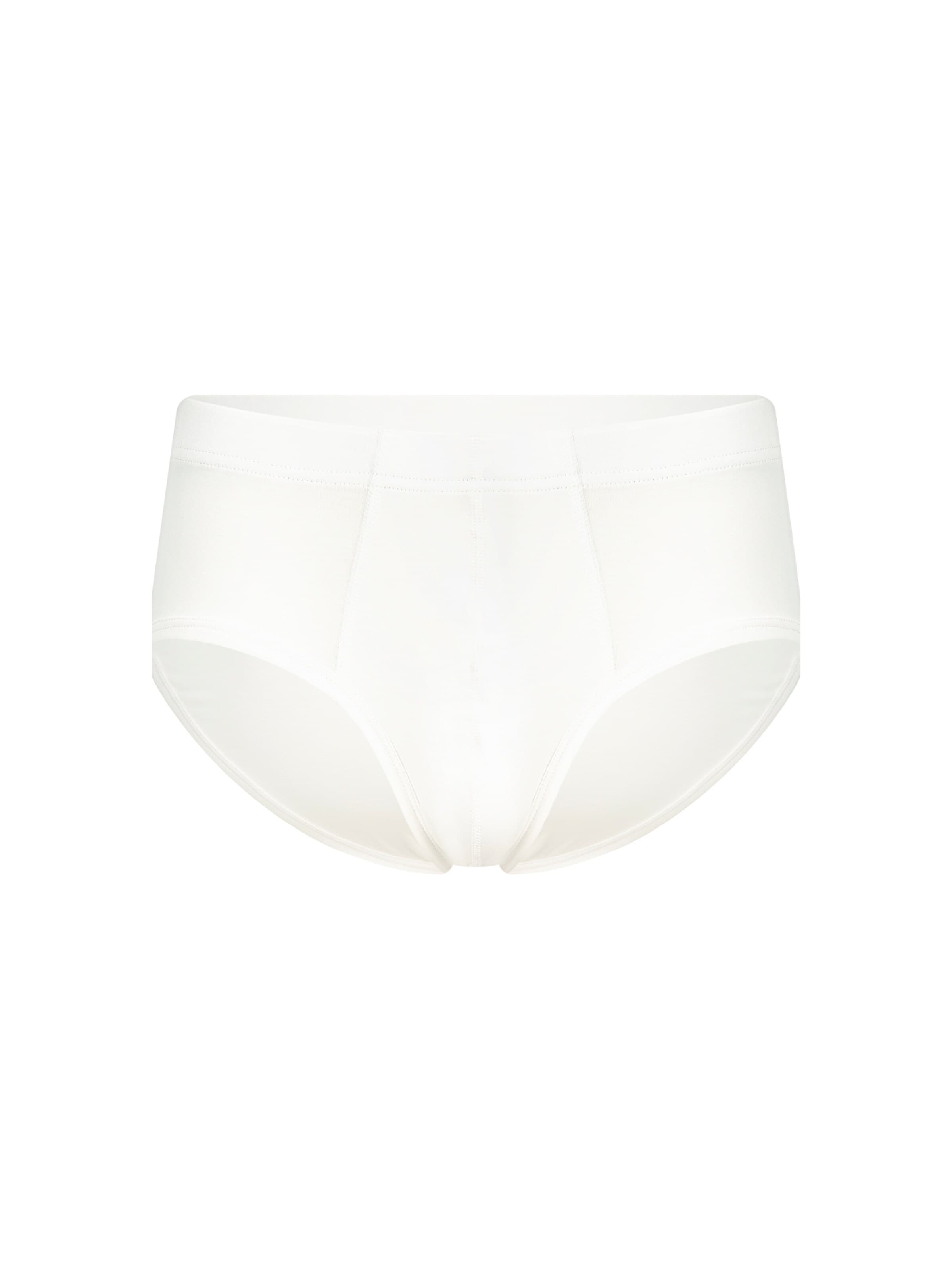 Albero Natur Slip 'Bio-Baumwoll Herrenslip mit Komfortbund'‌‌‌‌‌‌‌‌ in Weiß: Vorderseite