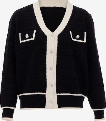 carato Knit Cardigan in Black: front