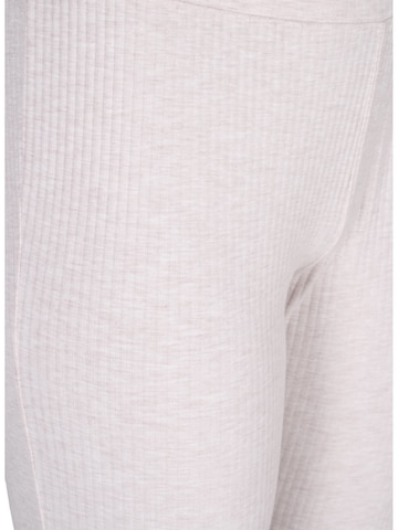 Zizzi Skinny Pyjamasbukser 'Mavlis' i beige