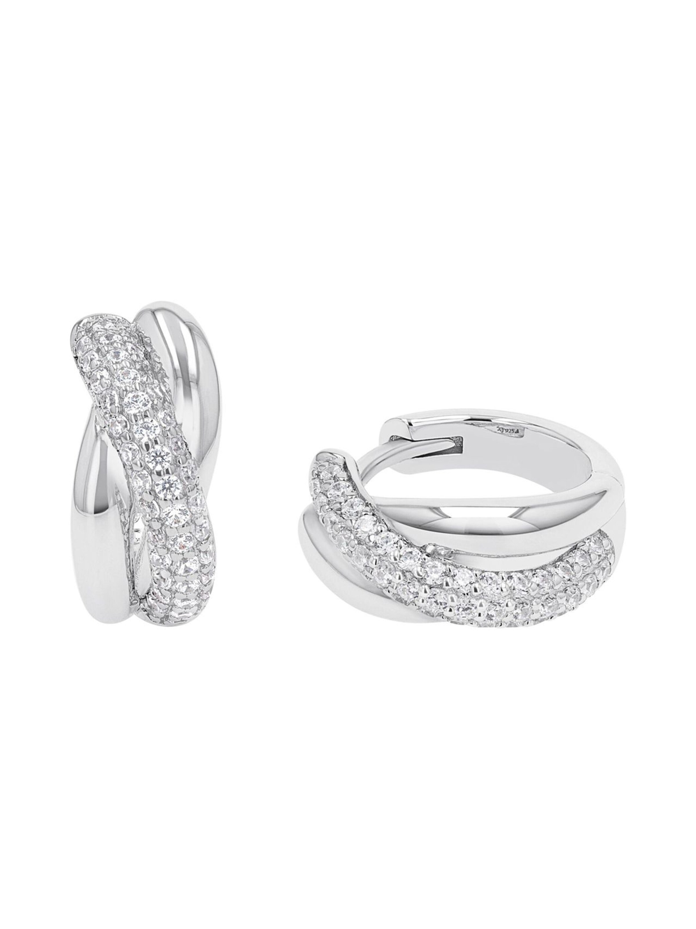 JOOP! Earrings 'Creolen' in Silver