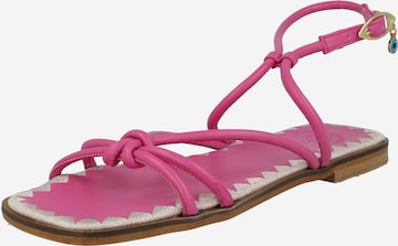 Sandalo con cinturino 'Elissavet' di Marietta's Fantasy in rosa: frontale