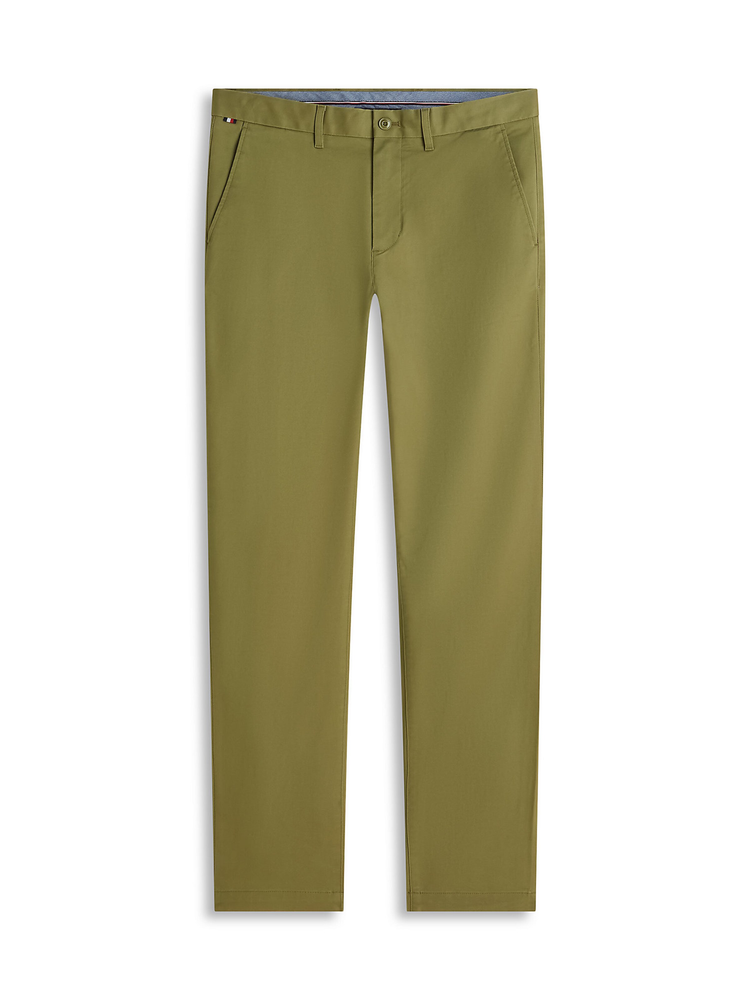 TOMMY HILFIGER Regular Chino Pants 'Denton' in Green: front
