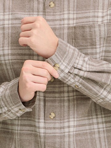 Casual Friday Regular fit Overhemd ' CFLotus' in Bruin