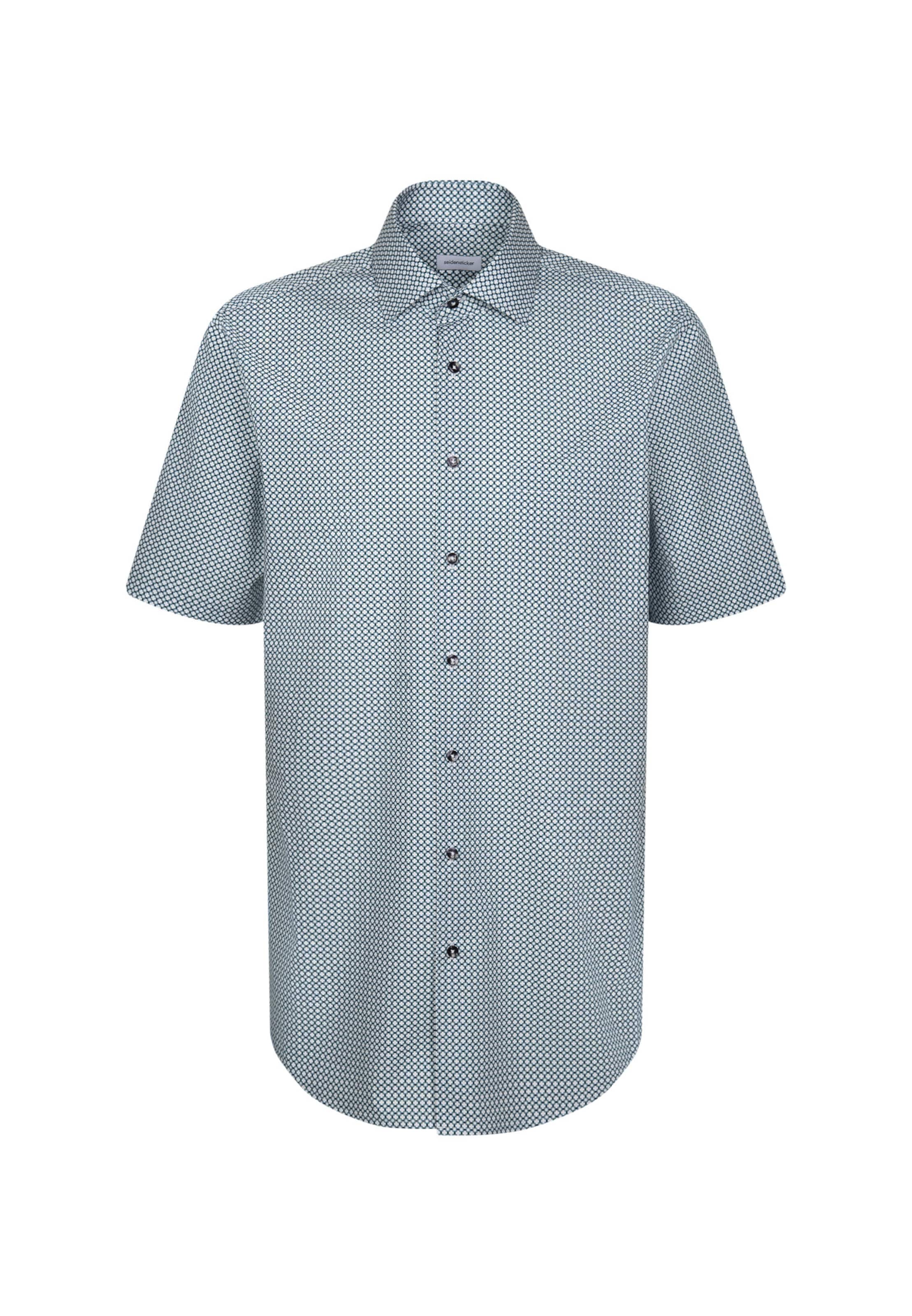 SEIDENSTICKER Regular fit Overhemd in Groen: voorkant