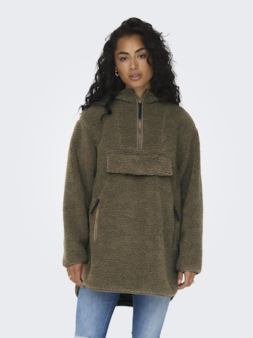ONLY Fleece Jacket in Green: front