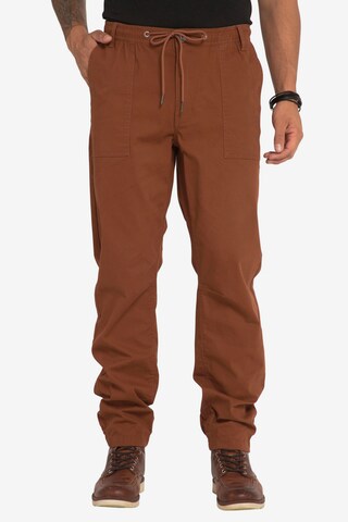 Regular Pantalon cargo JP1880 en marron : devant