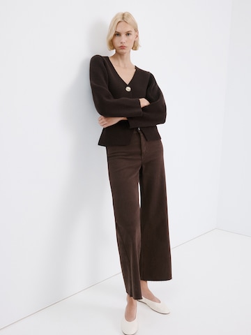 MANGO Strickjacke 'Gaudi' in Braun: Vorderseite