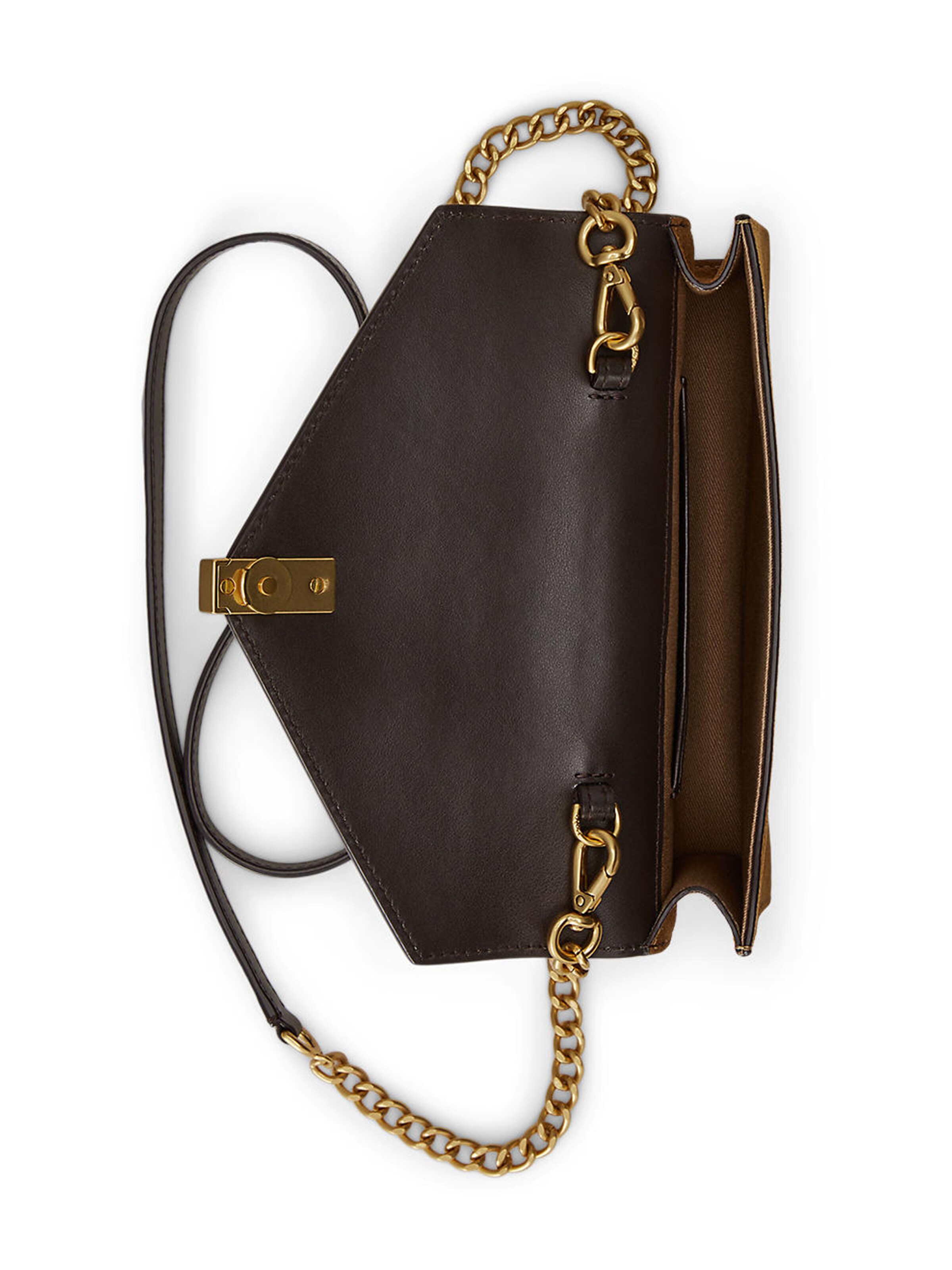 Pochette Polo Ralph Lauren en marron