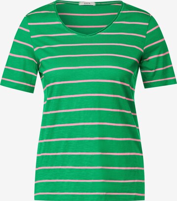 T-shirt CECIL en vert : devant