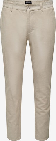 Only & Sons Regular Chinobukse 'Mark' i beige: forside