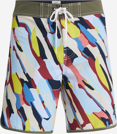 QUIKSILVER Swimming Trunks 'Original Scallop 18' in XXS in Blue / Sky blue / Neon green / Red, Item view