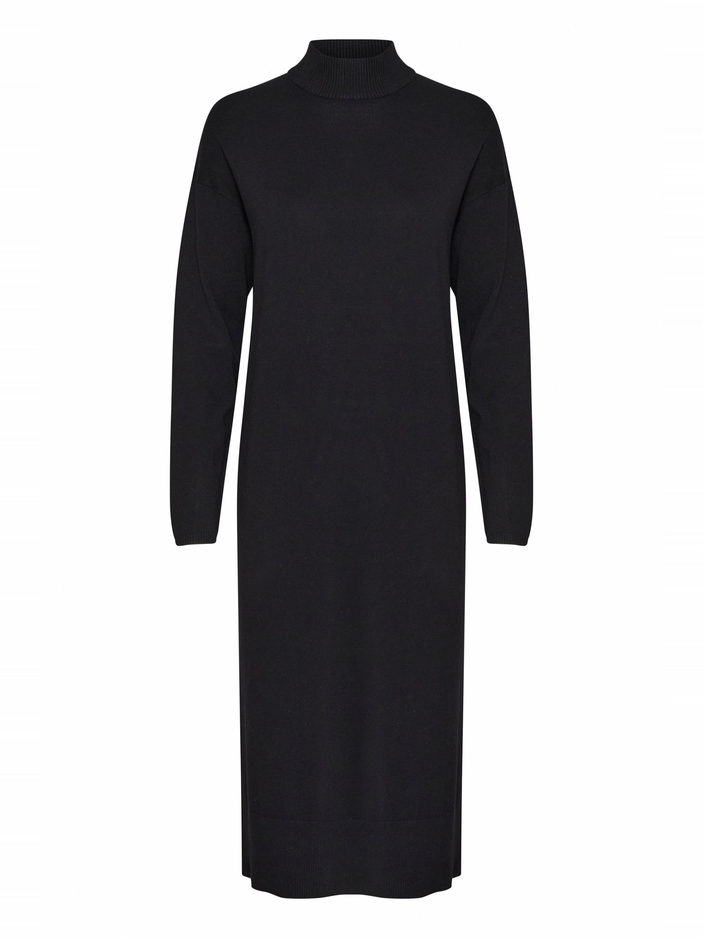 Robes en maille 'MORLA' b.young en noir : devant