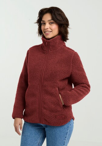 JACK WOLFSKIN Fleecejacke in Rot: Vorderseite