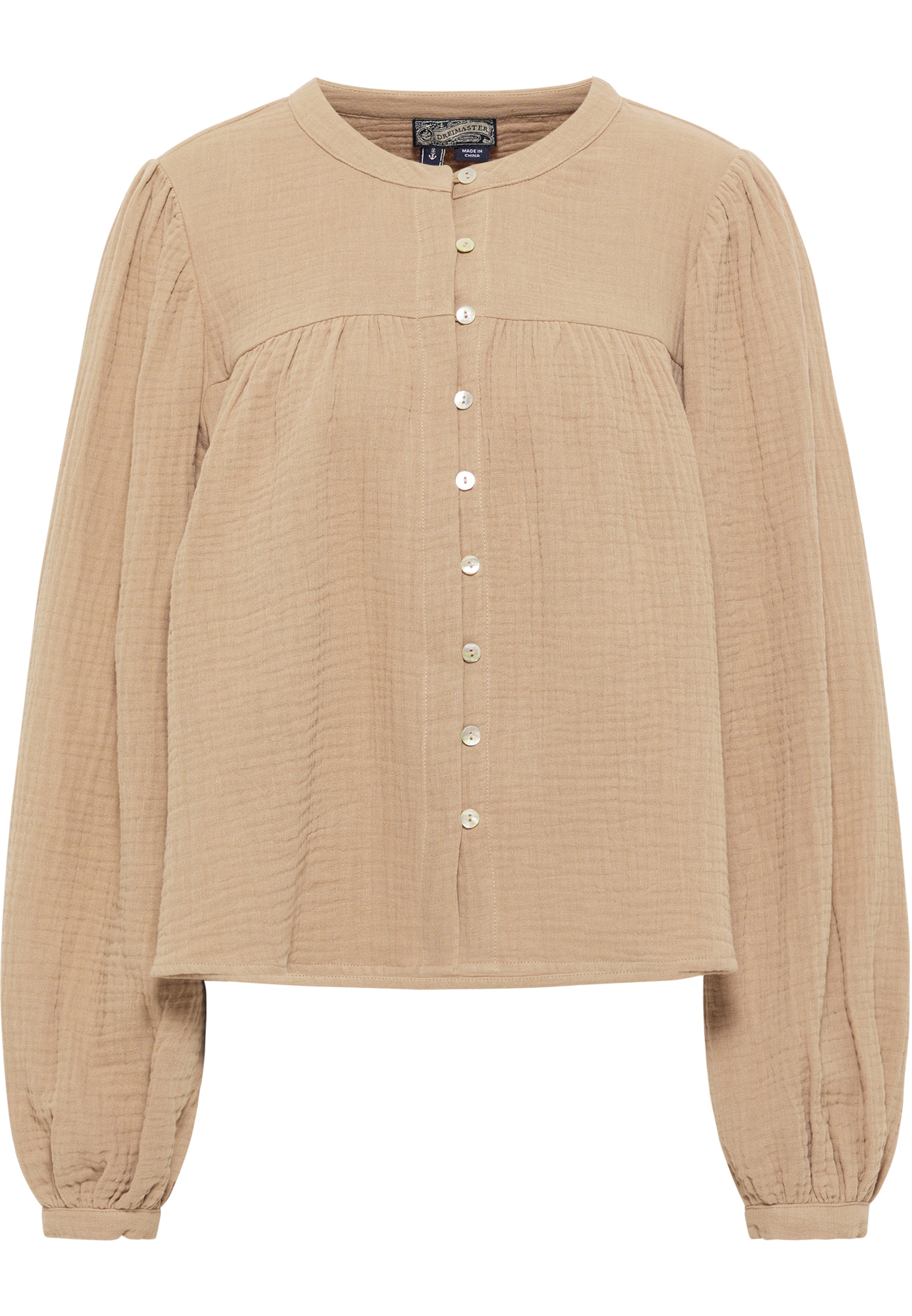 DreiMaster Vintage Blouse in Beige: front