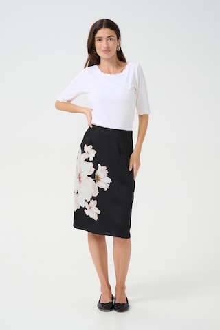 Cream Skirt 'Aqurella' in Black