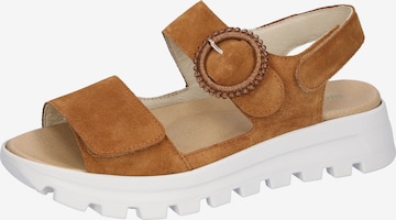 WALDLÄUFER Sandals in Brown: front