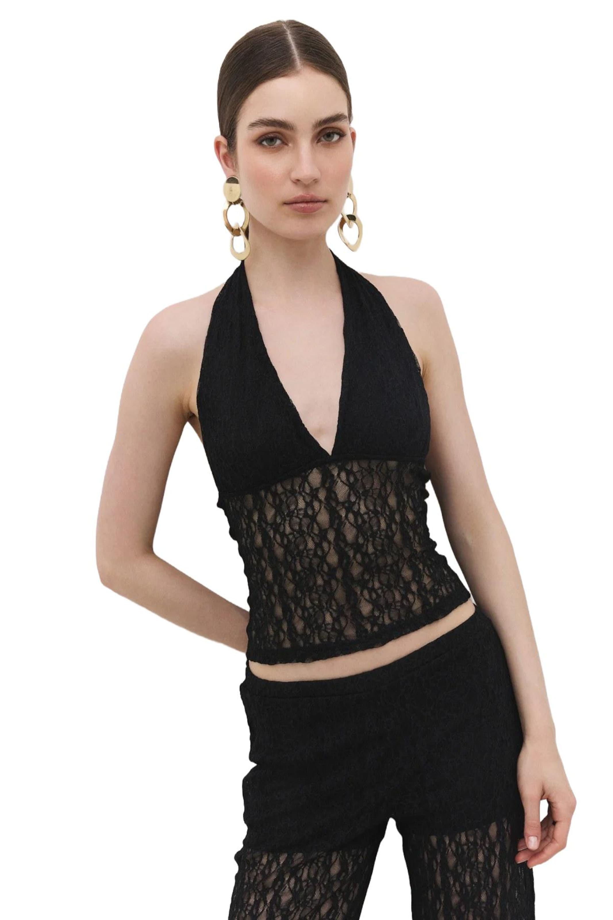 No Matter What Top in Black: front