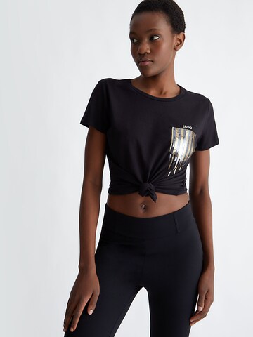 T-shirt Liu Jo en noir : devant