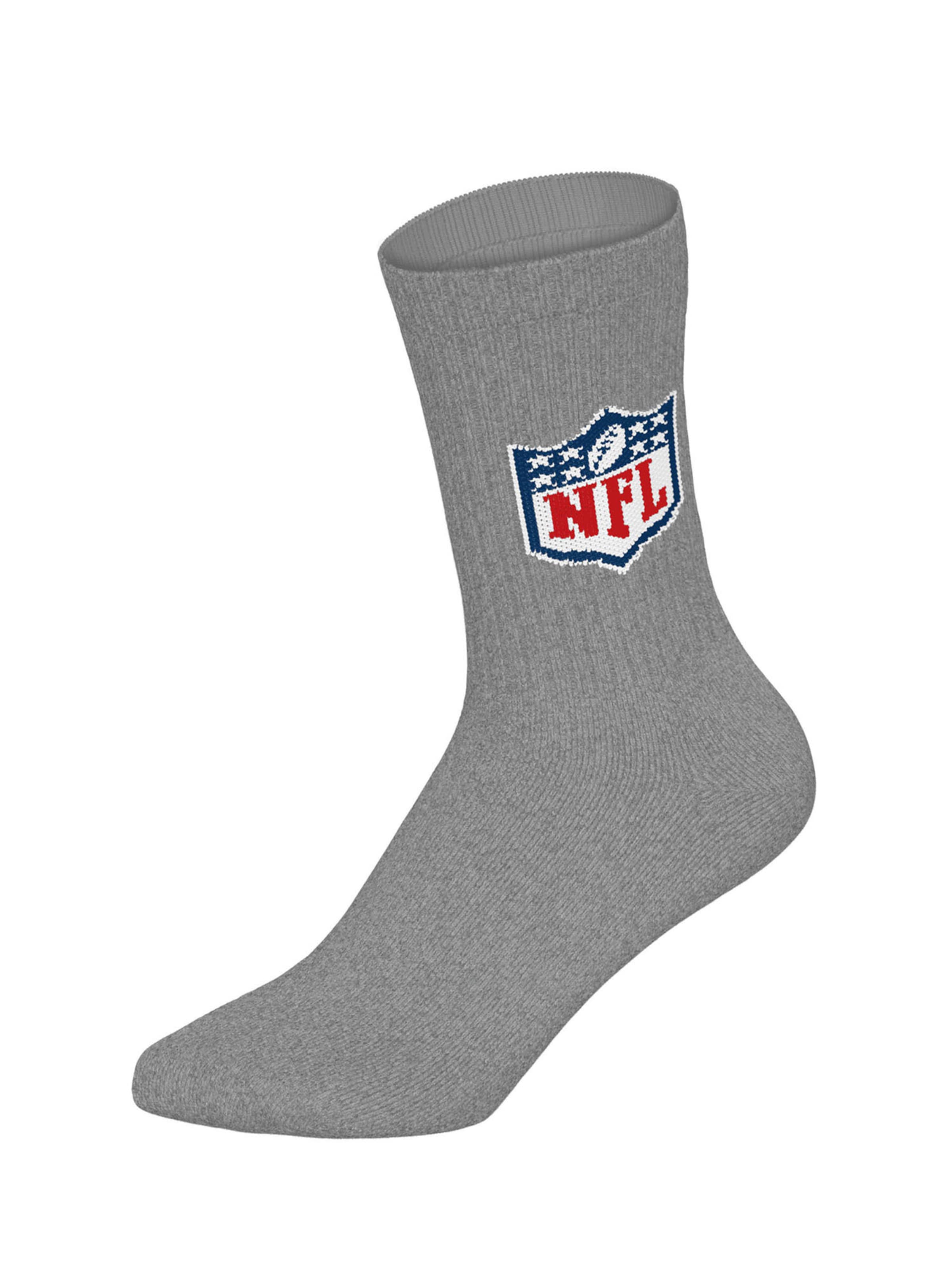 Huddle Freizeitsocken ' NFL Shield Crew ' in Grau