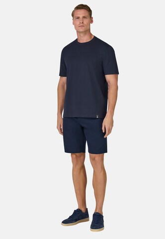 Boggi Milano Loosefit Bandplooibroek in Blauw