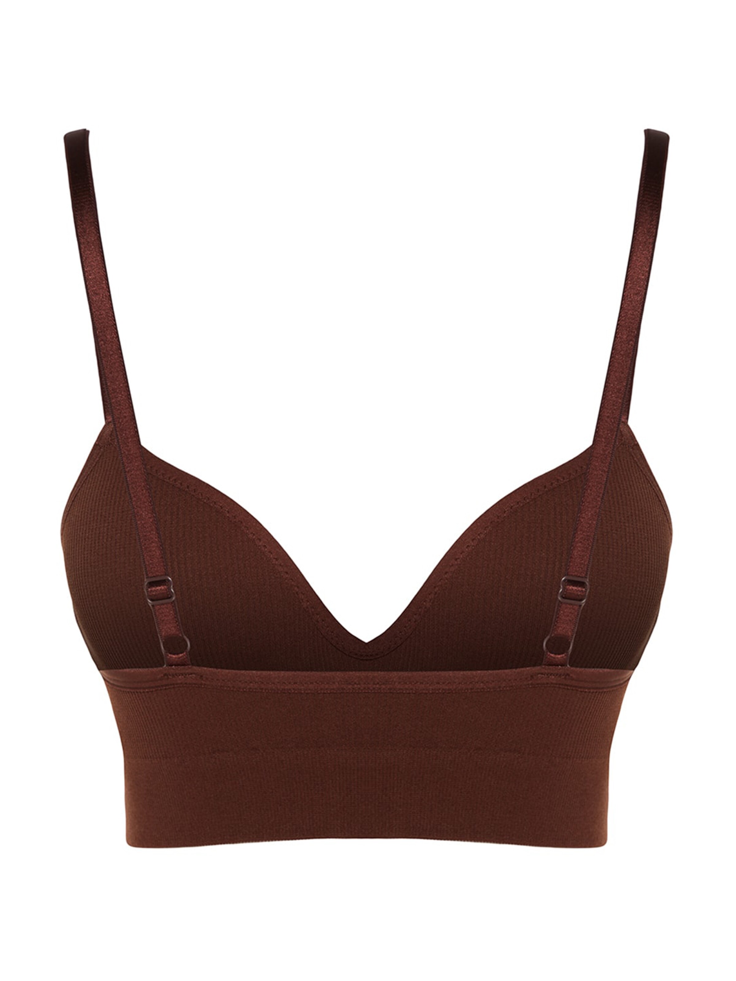 Trendyol Bralette Bra in Brown