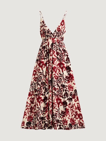I AM Jurk 'Abito Viscosa Floreale 26231' in Rood: voorkant
